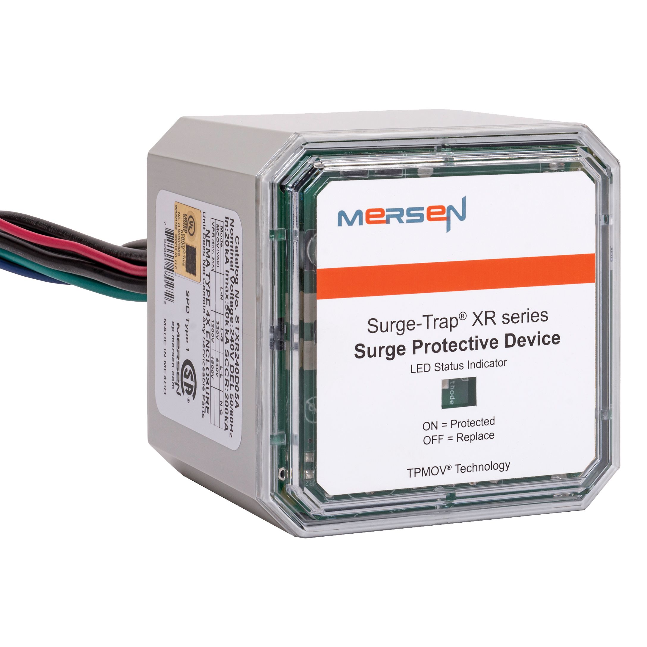STXR240D05A - SPD - Type 1 ST-XR Series 240V L-L VPR 1500V L-L MCOV 640V 50 kA LED and Remote